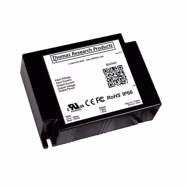 LED40W-072-C0550-D-HV Thomas Research Products  LED Drivers
